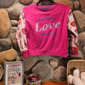 Pink Graphic Kids Sweatshirt